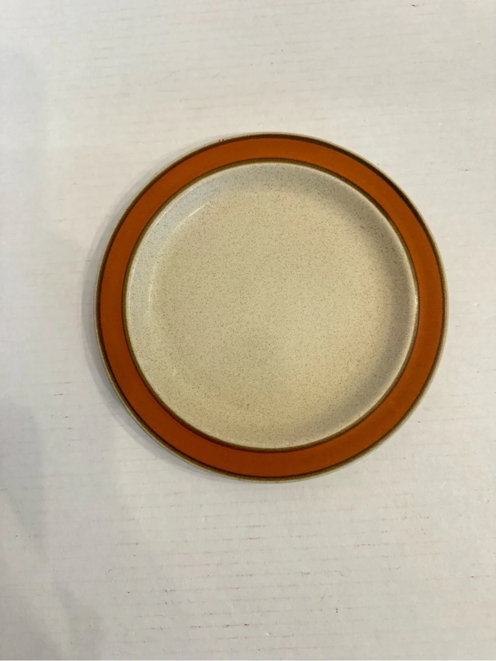 Lot of 4 Sears Sahara Orange Rim Salad Plate 7 1/8